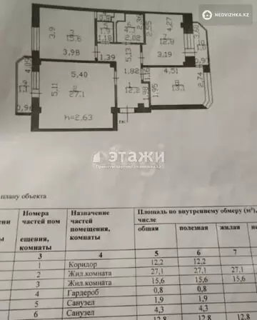 3-комнатная квартира, этаж 1 из 13, 90 м²