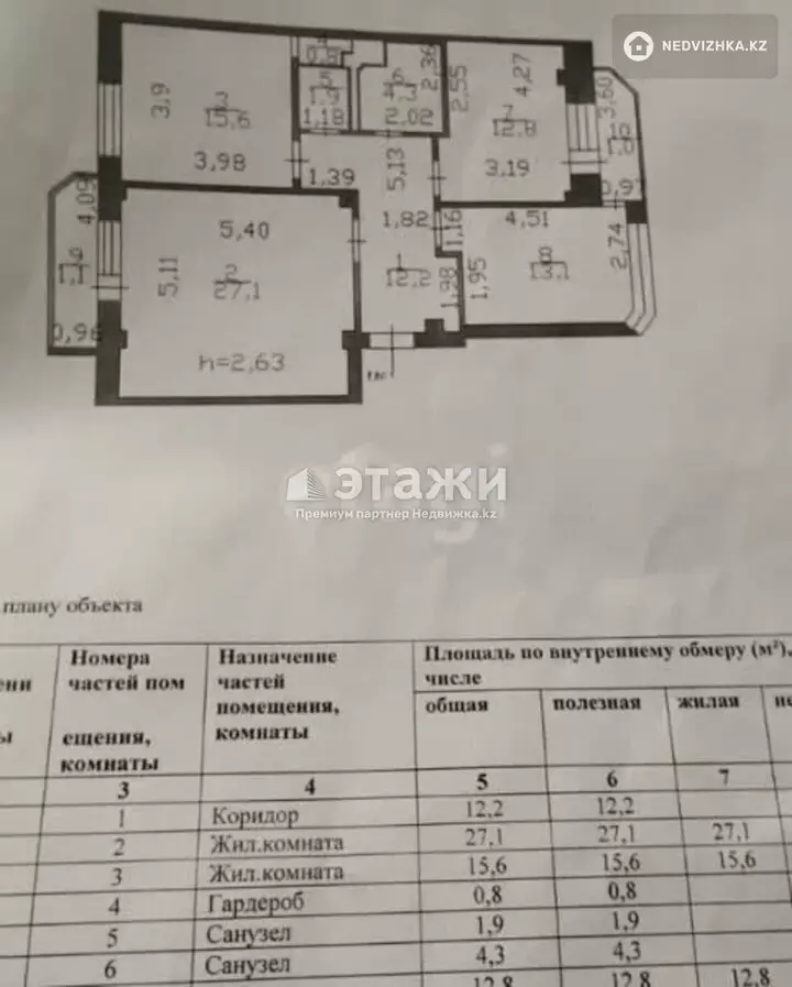 90 м², 3-комнатная квартира, этаж 1 из 13, 90 м², изображение - 1