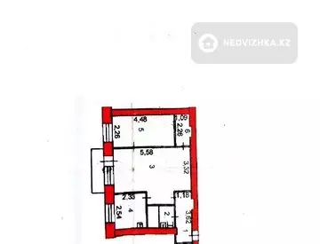 46.1 м², 2-комнатная квартира, этаж 3 из 3, 46 м², изображение - 7