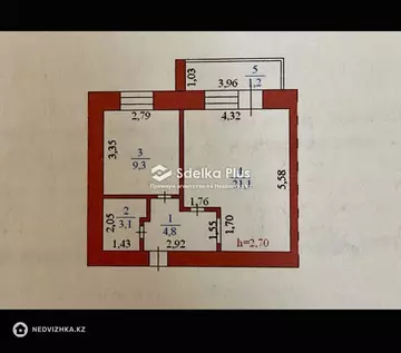 39 м², 1-комнатная квартира, этаж 5 из 9, 39 м², изображение - 2