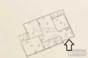 3-комнатная квартира, этаж 4 из 10, 98 м²