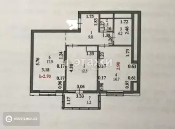 63 м², 2-комнатная квартира, этаж 12 из 14, 63 м², изображение - 11