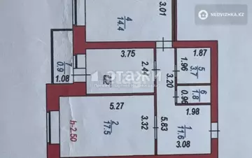 59.1 м², 2-комнатная квартира, этаж 7 из 10, 59 м², изображение - 2