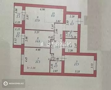 113 м², 4-комнатная квартира, этаж 3 из 9, 113 м², изображение - 23