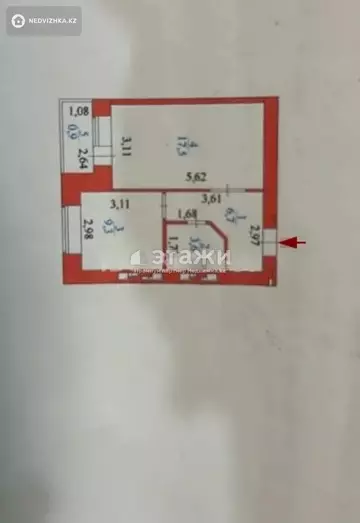 38 м², 2-комнатная квартира, этаж 4 из 6, 38 м², изображение - 7