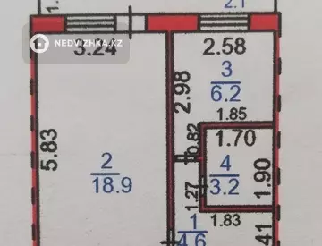 35 м², 1-комнатная квартира, этаж 2 из 5, 35 м², изображение - 4