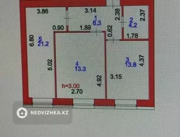 58.8 м², 2-комнатная квартира, этаж 2 из 10, 59 м², изображение - 4