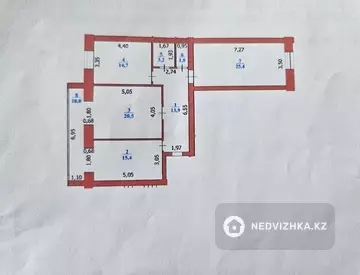 105 м², 3-комнатная квартира, этаж 9 из 10, 105 м², изображение - 6