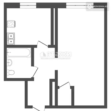 40 м², 1-комнатная квартира, этаж 1 из 9, 40 м², изображение - 9