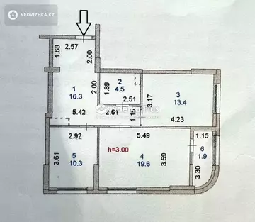 2-комнатная квартира, этаж 10 из 12, 66 м²