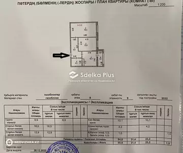 2-комнатная квартира, этаж 8 из 9, 56 м²