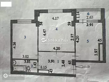 3-комнатная квартира, этаж 1 из 12, 73 м²