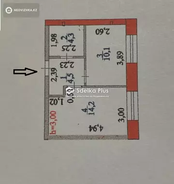 41 м², 2-комнатная квартира, этаж 3 из 9, 41 м², изображение - 13