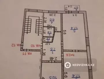 3-комнатная квартира, этаж 4 из 5, 64 м²