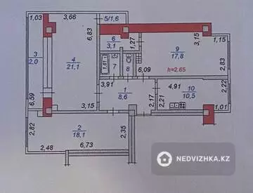 87 м², 3-комнатная квартира, этаж 3 из 8, 87 м², изображение - 4