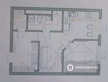 1-комнатная квартира, этаж 8 из 10, 47 м²