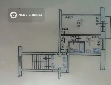 1-комнатная квартира, этаж 5 из 5, 30 м²