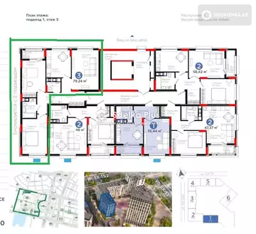 81 м², 3-комнатная квартира, этаж 6 из 9, 81 м², изображение - 8