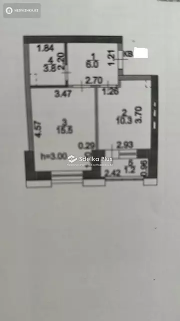 37 м², 1-комнатная квартира, этаж 3 из 9, 37 м², изображение - 9