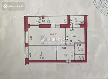 67 м², 2-комнатная квартира, этаж 8 из 9, 67 м², изображение - 17