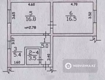 48 м², 2-комнатная квартира, этаж 1 из 2, 48 м², изображение - 20