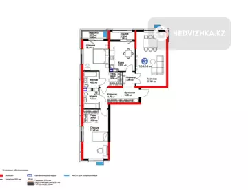 104 м², 3-комнатная квартира, этаж 13 из 16, 104 м², изображение - 12