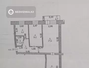 60 м², 3-комнатная квартира, этаж 5 из 5, 60 м², изображение - 12