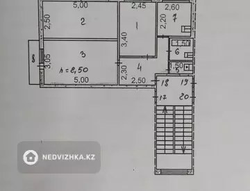 3-комнатная квартира, этаж 5 из 5, 64 м²