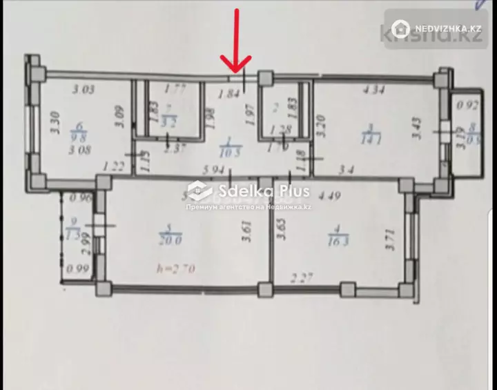 85 м², 3-комнатная квартира, этаж 5 из 9, 85 м², изображение - 1