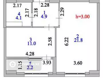 44 м², 1-комнатная квартира, этаж 10 из 12, 44 м², изображение - 13