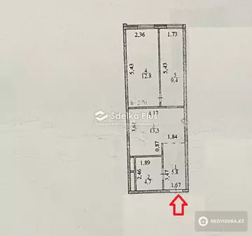 46 м², 2-комнатная квартира, этаж 14 из 18, 46 м², изображение - 6