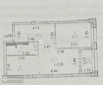 48 м², 2-комнатная квартира, этаж 6 из 19, 48 м², изображение - 5