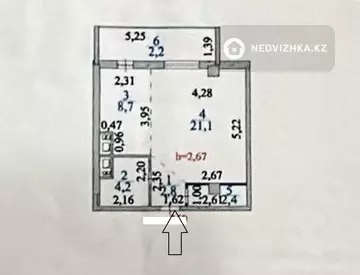 41.4 м², 1-комнатная квартира, этаж 8 из 13, 41 м², изображение - 12