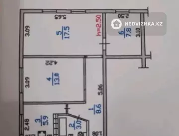 56 м², 3-комнатная квартира, этаж 1 из 4, 56 м², изображение - 9