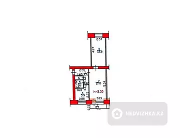 45 м², 2-комнатная квартира, этаж 5 из 5, 45 м², изображение - 5