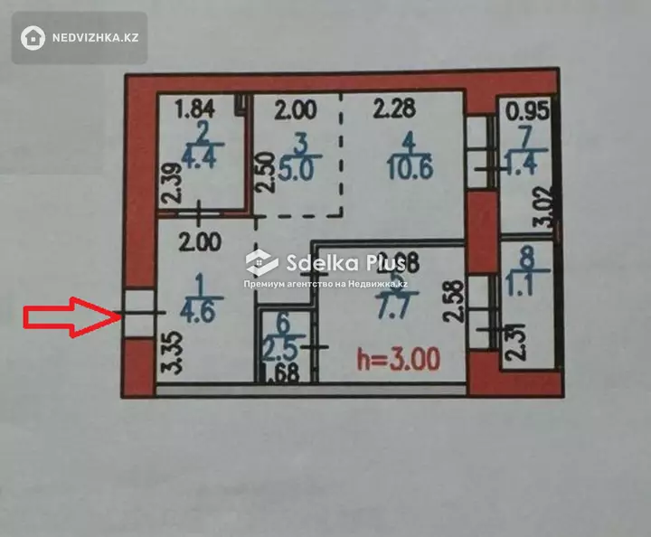 39 м², 1-комнатная квартира, этаж 10 из 12, 39 м², изображение - 1