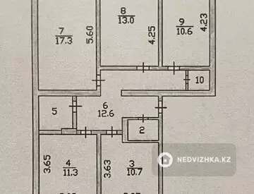 83 м², 4-комнатная квартира, этаж 5 из 5, 83 м², изображение - 18