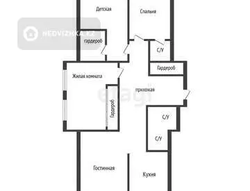 123.5 м², 3-комнатная квартира, этаж 2 из 7, 124 м², изображение - 4