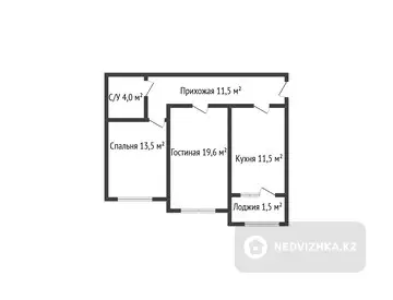 65 м², 2-комнатная квартира, этаж 7 из 14, 65 м², изображение - 20