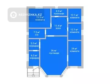 4-комнатный дом, 5 соток, 136 м²