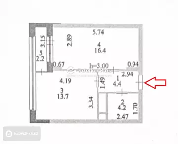 42 м², 1-комнатная квартира, этаж 5 из 10, 42 м², изображение - 8