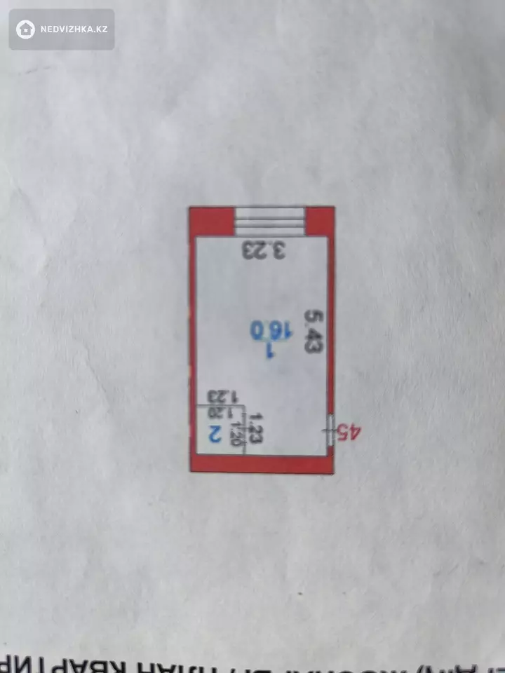 17.4 м², 1-комнатная квартира, этаж 3 из 5, 17 м², изображение - 1