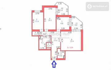 95 м², 3-комнатная квартира, этаж 3 из 12, 95 м², изображение - 15