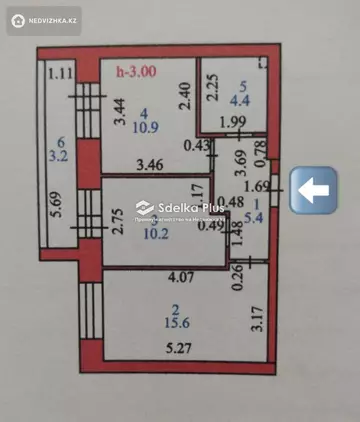 50 м², 2-комнатная квартира, этаж 3 из 10, 50 м², изображение - 7