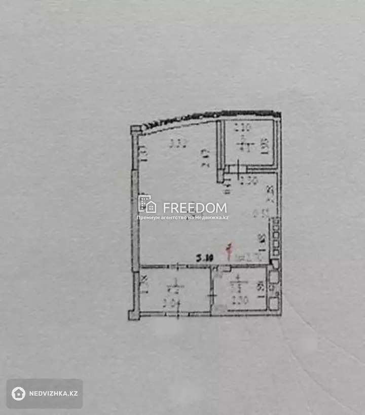 43.1 м², 1-комнатная квартира, этаж 15 из 18, 43 м², изображение - 1