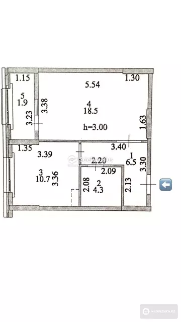 42 м², 1-комнатная квартира, этаж 7 из 18, 42 м², изображение - 6