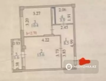 40 м², 1-комнатная квартира, этаж 9 из 9, 40 м², изображение - 6