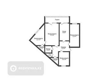 81.9 м², 4-комнатная квартира, этаж 5 из 5, 82 м², изображение - 15