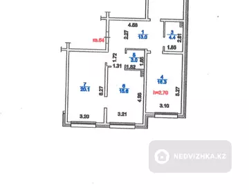 3-комнатная квартира, этаж 5 из 9, 92 м²