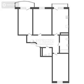 71 м², 3-комнатная квартира, этаж 1 из 12, 71 м², изображение - 33